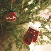 HKM-310803 Felt Christmas Tree Ornaments - Cute Holiday Decorative Gloves