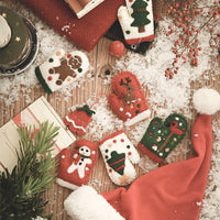 HKM-310803 Felt Christmas Tree Ornaments - Cute Holiday Decorative Gloves
