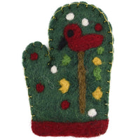 HKM-310803 Felt Christmas Tree Ornaments - Cute Holiday Decorative Gloves