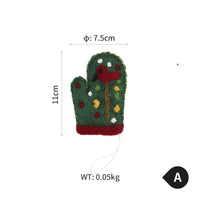 HKM-310803 Felt Christmas Tree Ornaments - Cute Holiday Decorative Gloves