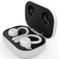 HKM-310867 Binaural Waterproof Wireless Bluetooth Headset with Ear Hanging Design - True Wireless Stereo Earplugs
