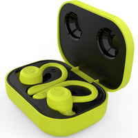HKM-310867 Binaural Waterproof Wireless Bluetooth Headset with Ear Hanging Design - True Wireless Stereo Earplugs