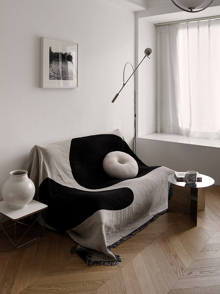 HKM-311059 Full Sofa Towel Cover – Blended Material, Modern Style, Various Sizes Available