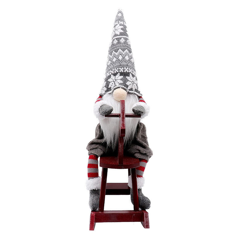 HKM-311123 Nordic Trojan Faceless Doll Christmas Decoration Ornaments in Cloth – Modern American Style