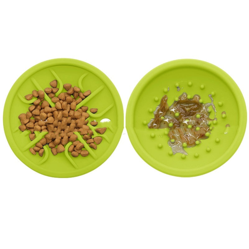HKM-311123 Pet Drop-resistant Silicone Slow Tableware Toys