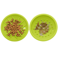 HKM-311123 Pet Drop-resistant Silicone Slow Tableware Toys