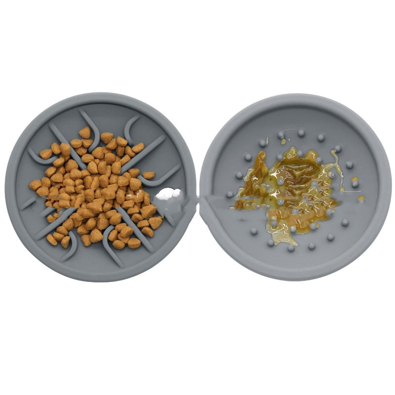 HKM-311123 Pet Drop-resistant Silicone Slow Tableware Toys