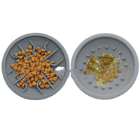 HKM-311123 Pet Drop-resistant Silicone Slow Tableware Toys