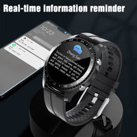 HKM-311187 Temperature Smart Watch with Bluetooth Connectivity and Silicone Wristband