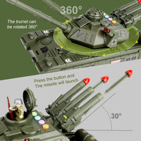 HKM-311315 Diecast Army Tank Toy Set for Kids - Durable Plastic Construction, Ideal for Ages 2 to 13