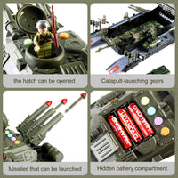 HKM-311315 Diecast Army Tank Toy Set for Kids - Durable Plastic Construction, Ideal for Ages 2 to 13