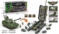 HKM-311315 Diecast Army Tank Toy Set for Kids - Durable Plastic Construction, Ideal for Ages 2 to 13
