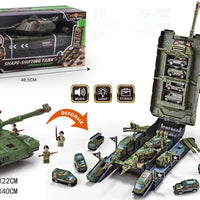 HKM-311315 Diecast Army Tank Toy Set for Kids - Durable Plastic Construction, Ideal for Ages 2 to 13