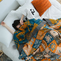 HKM-311507 Cotton Towel Quilt - Modern Simple Design for Summer and Office Use