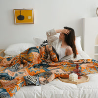 HKM-311507 Cotton Towel Quilt - Modern Simple Design for Summer and Office Use