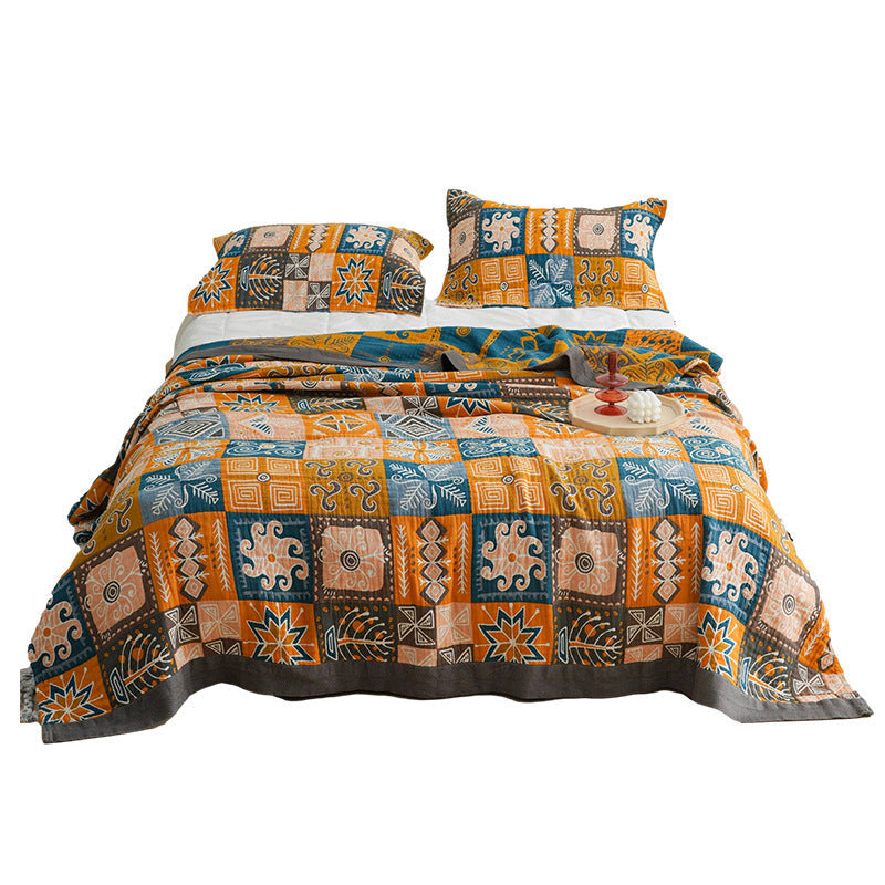 HKM-311507 Cotton Towel Quilt - Modern Simple Design for Summer and Office Use