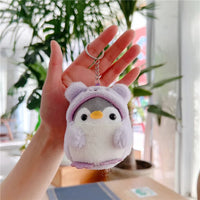 HKM-311507 Kawaii Mini Plush Penguin Keychain - Soft Short Plush Stuffed Animal, 10cm High, Unisex for All Ages