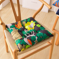 HKM-311571 Modern Square Cushion with Colorful Floral and Animal Patterns, 40x40cm