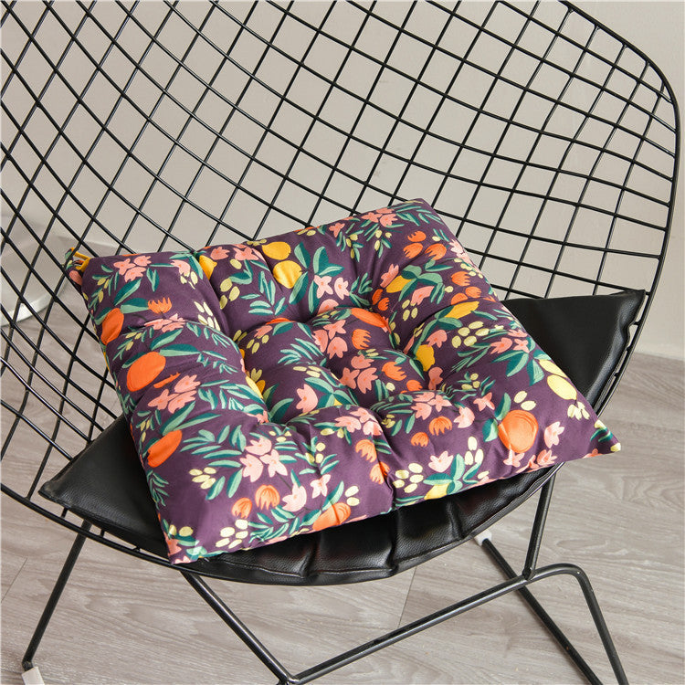 HKM-311571 Modern Square Cushion with Colorful Floral and Animal Patterns, 40x40cm