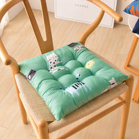 HKM-311571 Modern Square Cushion with Colorful Floral and Animal Patterns, 40x40cm
