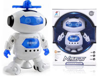 HKM-311635 Battery Operated Dancing Robot Toy with Light and Music for Kids Ages 2-14