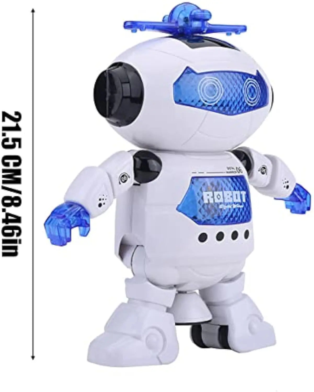 HKM-311635 Battery Operated Dancing Robot Toy with Light and Music for Kids Ages 2-14