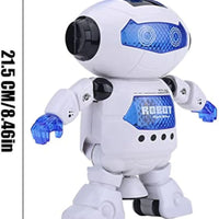 HKM-311635 Battery Operated Dancing Robot Toy with Light and Music for Kids Ages 2-14
