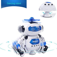 HKM-311635 Battery Operated Dancing Robot Toy with Light and Music for Kids Ages 2-14