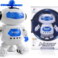 HKM-311635 Battery Operated Dancing Robot Toy with Light and Music for Kids Ages 2-14