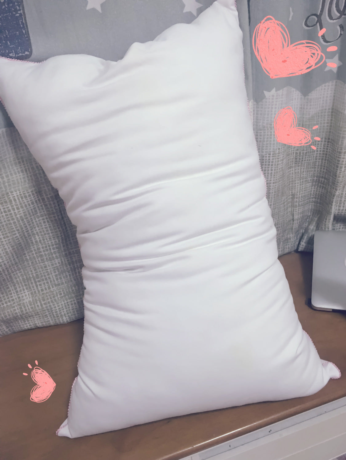HKM-311635 Handmade Pure Cotton Ruffle Pillowcase - Modern Minimalist Design, Sizes 48x74 & 45x45