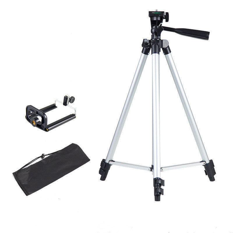 HKM-311891 Adjustable Aluminum Alloy Telescopic Tripod with U-Shaped Clip, Multiple Heights Available