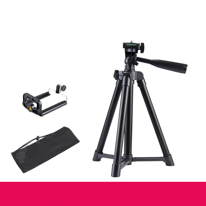 HKM-311891 Adjustable Aluminum Alloy Telescopic Tripod with U-Shaped Clip, Multiple Heights Available