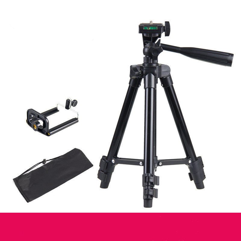 HKM-311891 Adjustable Aluminum Alloy Telescopic Tripod with U-Shaped Clip, Multiple Heights Available