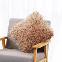 HKM-311891 Cozy Beach-Inspired Wool Pillowcase with Super Soft Plush Backing, 45x45cm