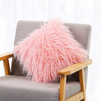 HKM-311891 Cozy Beach-Inspired Wool Pillowcase with Super Soft Plush Backing, 45x45cm