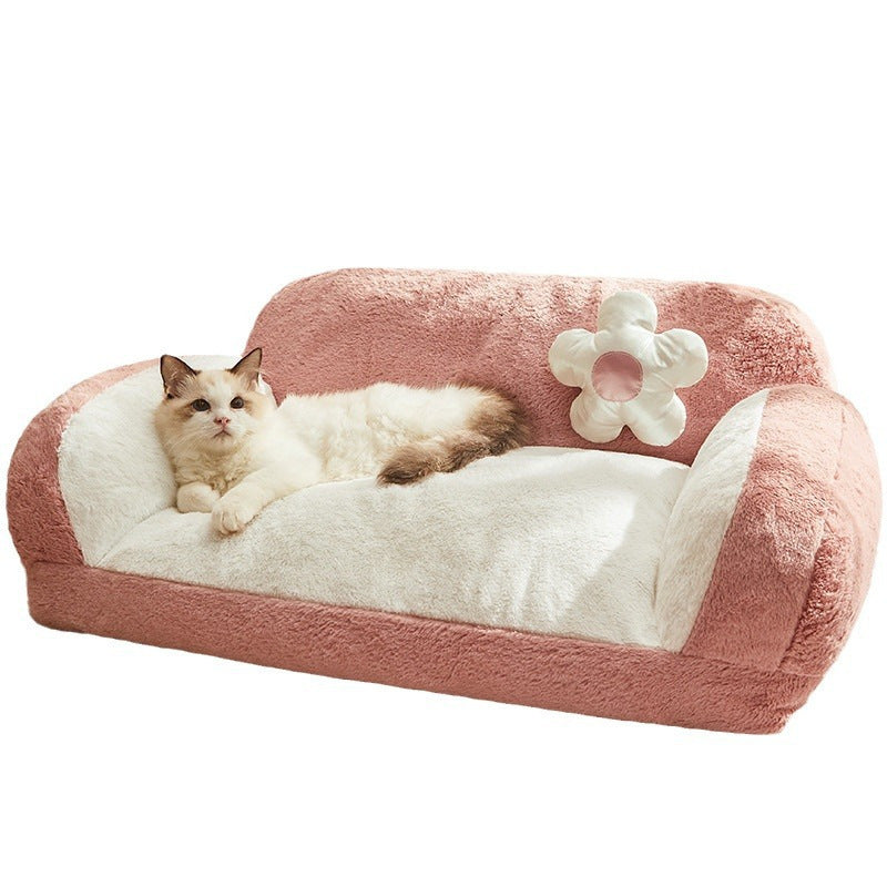 HKM-311955 Cozy Winter Cat Bed | Fully Removable and Washable Nest for Cats