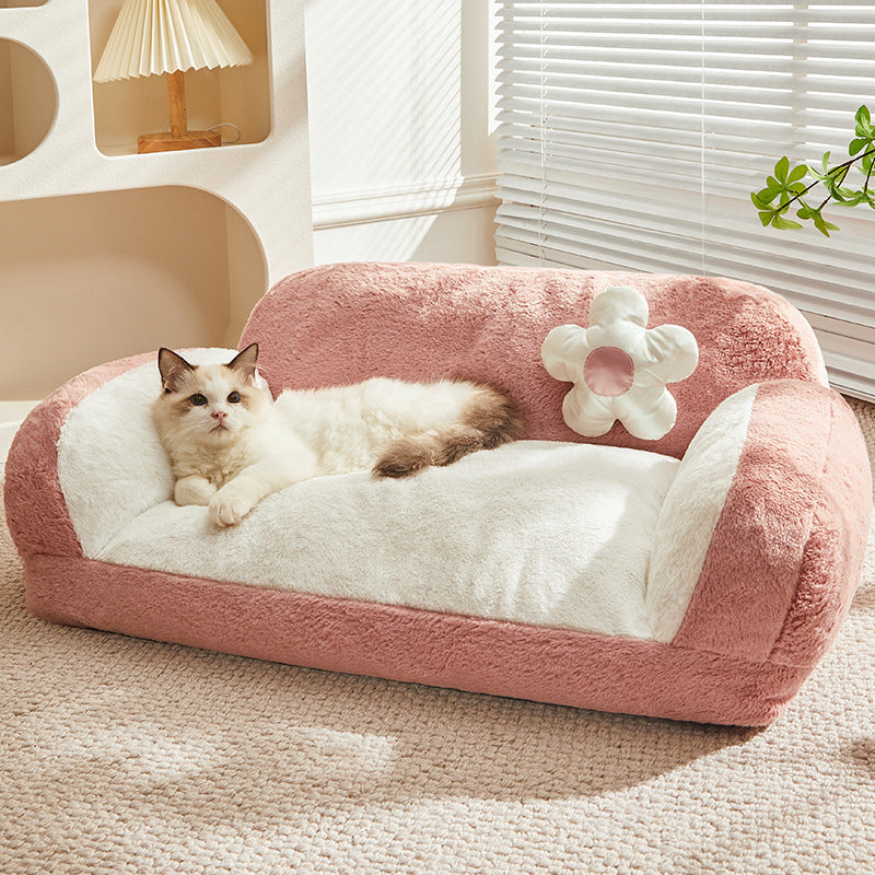 HKM-311955 Cozy Winter Cat Bed | Fully Removable and Washable Nest for Cats