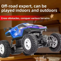 HKM-312083 Translucent Body Shell 4X4 Off-Road RC Car with Colorful Lights and Spray Feature, Ready-to-Go, 1:16 Scale