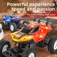 HKM-312083 Translucent Body Shell 4X4 Off-Road RC Car with Colorful Lights and Spray Feature, Ready-to-Go, 1:16 Scale