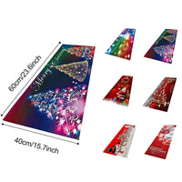 HKM-312211 Soft Non-Slip Christmas Flannel Floor Mat for Bedroom, Multiple Sizes Available