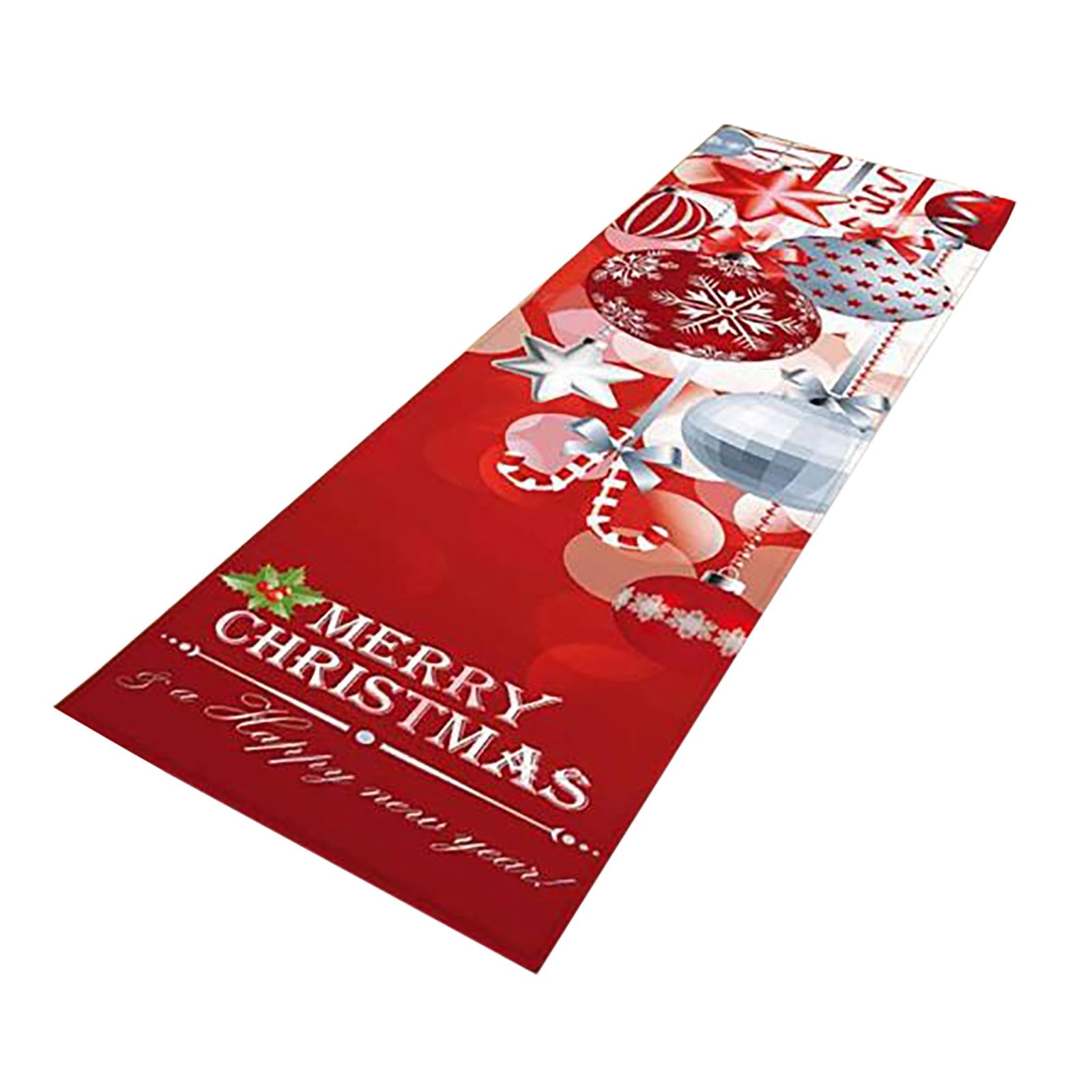 HKM-312211 Soft Non-Slip Christmas Flannel Floor Mat for Bedroom, Multiple Sizes Available