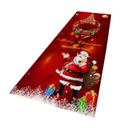 HKM-312211 Soft Non-Slip Christmas Flannel Floor Mat for Bedroom, Multiple Sizes Available