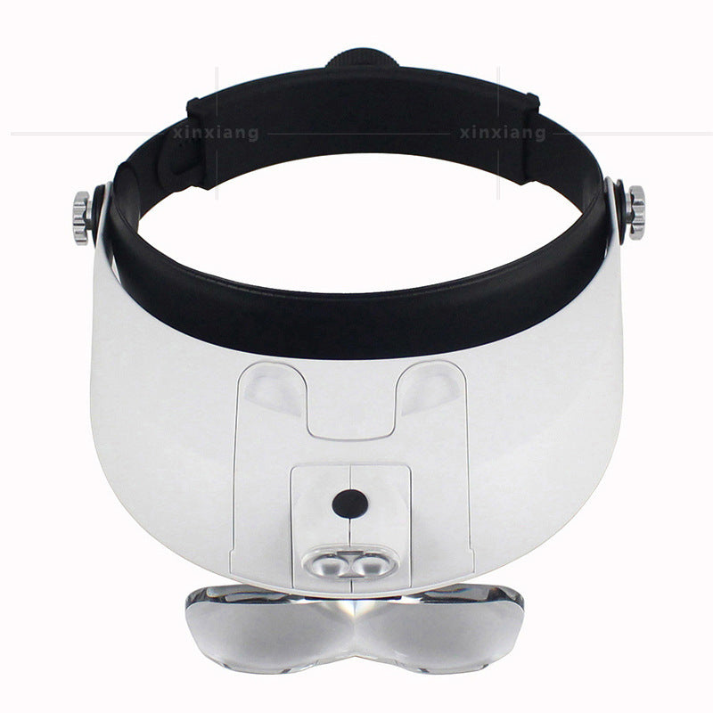 HKM-312403 Headband Magnifier with Interchangeable Lenses and LED Light