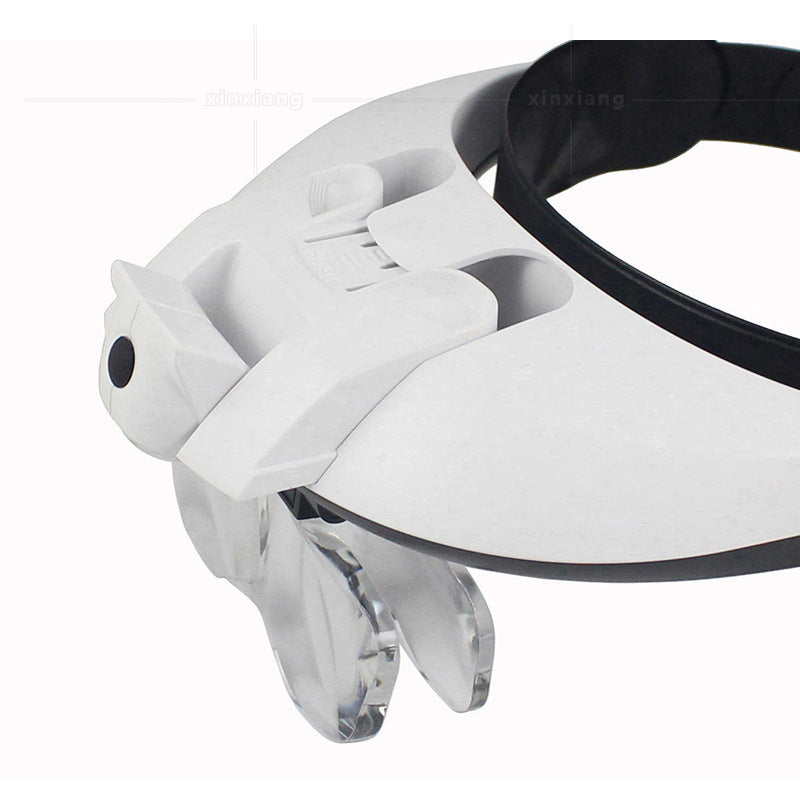 HKM-312403 Headband Magnifier with Interchangeable Lenses and LED Light