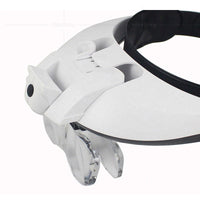 HKM-312403 Headband Magnifier with Interchangeable Lenses and LED Light