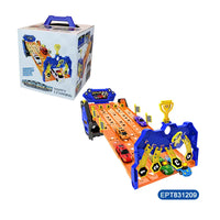 HKM-312467 Free Wheel Railway Car Set with Parking Space and Scooters for Kids Ages 2-4