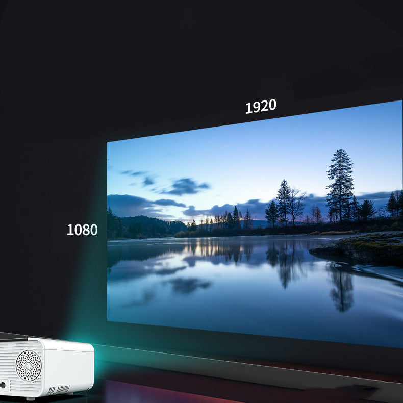 HKM-312531 HD Wireless Projector with Remote Control, AV Cable & High Brightness Lens, 1080P Resolution, Compact Design