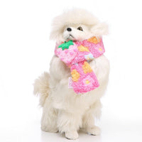 HKM-312531 Stylish Casual Pet Dog Scarf - Available in Sizes S, M, L - Made with Durable Polyester for All Seasons