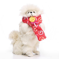 HKM-312531 Stylish Casual Pet Dog Scarf - Available in Sizes S, M, L - Made with Durable Polyester for All Seasons