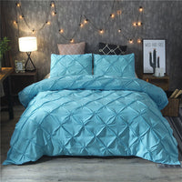 HKM-312595 Solid Color Duvet Cover Bedding Set in Various Sizes and Shades